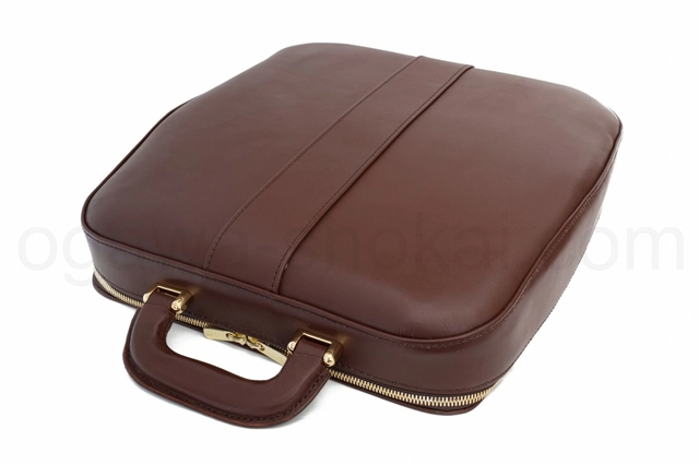 本革タイプライターケースを上から見たところ