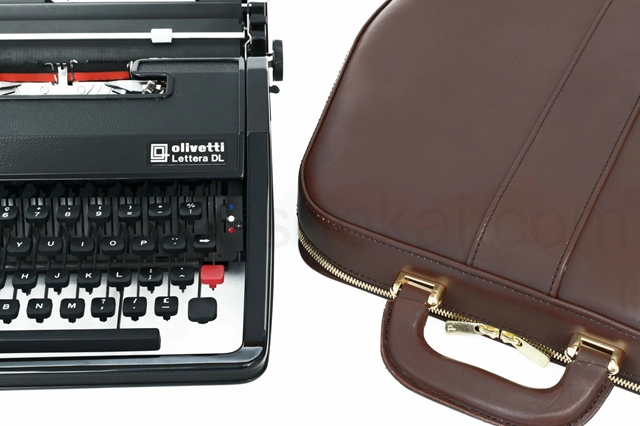 タイプライターケース ヌメ革ブラウン