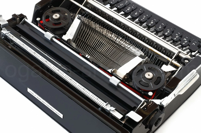 オリベッティ Lettera Black タイプライター オーバーホール済の内部