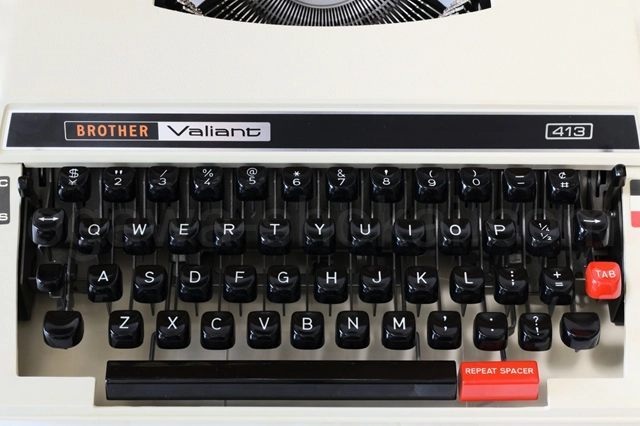 一般的な英文配列のキーボード