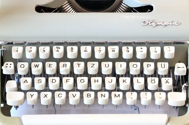 大変貴重なドイツ語のキー配列